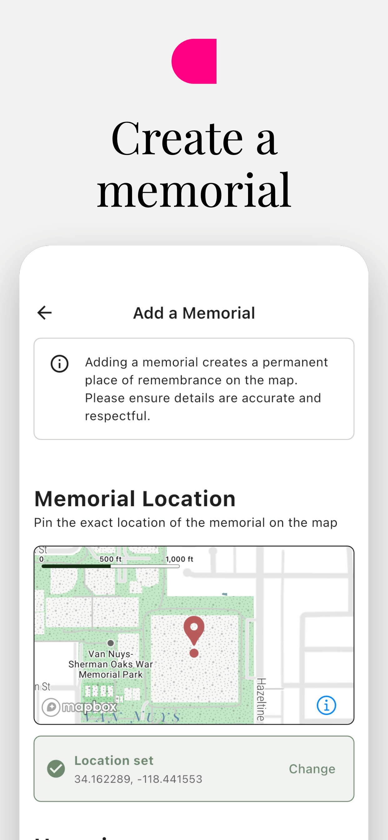 Create a memorial