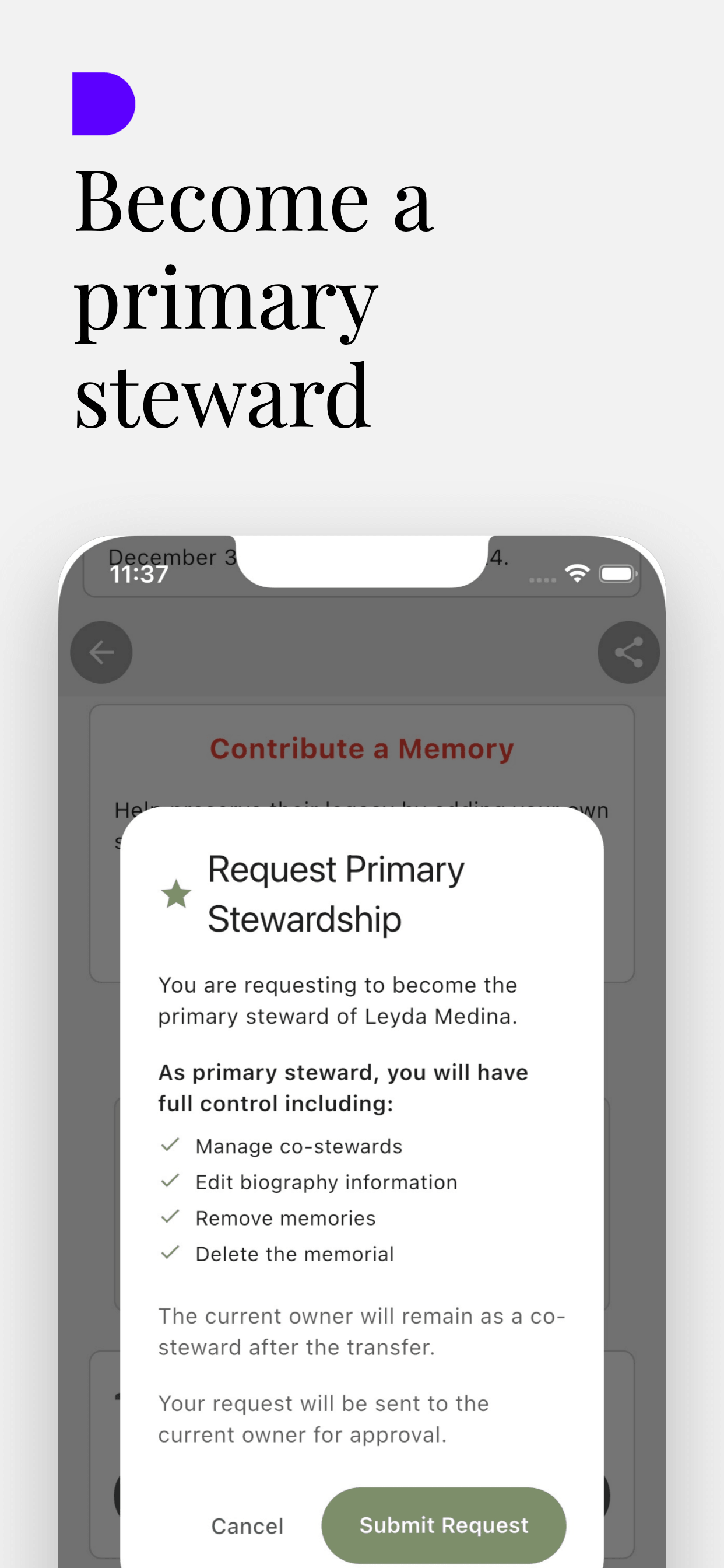 Become a primary steward